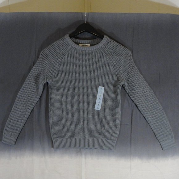 Old Navy Other - Old Navy Textured Sleeve Crew-Neck Gray Boys NWT
